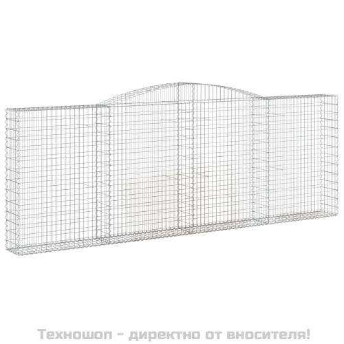Дъговидна габионна кошница 400x30x140/160 см поцинковано желязо
