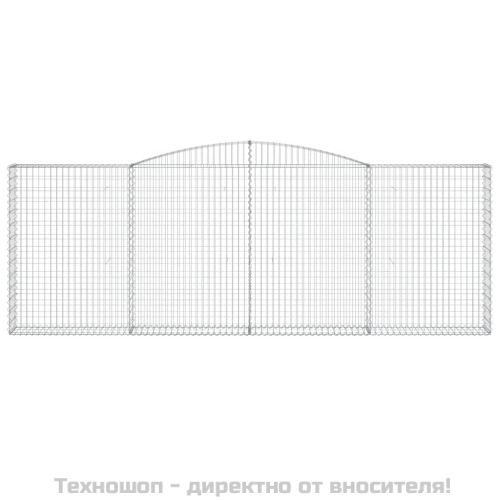 Дъговидна габионна кошница 400x30x140/160 см поцинковано желязо