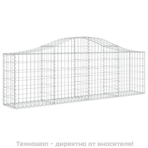 Дъговидна габионна кошница 200x30x60/80 см поцинковано желязо