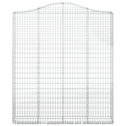 Дъговидна габионна кошница 200x30x220/240 см поцинковано желязо