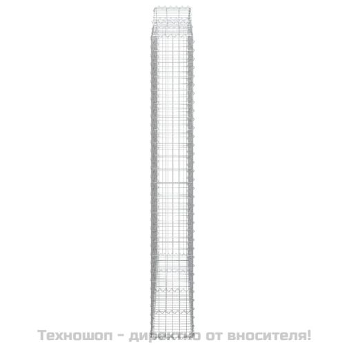 Дъговидна габионна кошница 200x30x220/240 см поцинковано желязо