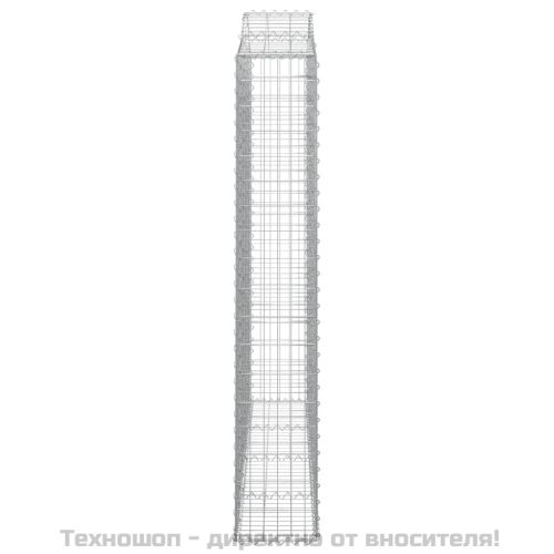 Дъговидна габионна кошница 200x30x180/200 см поцинковано желязо