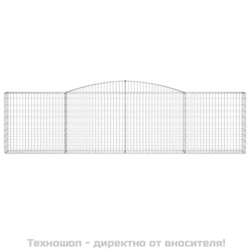 Дъговидна габионна кошница 400x30x100/120 см поцинковано желязо
