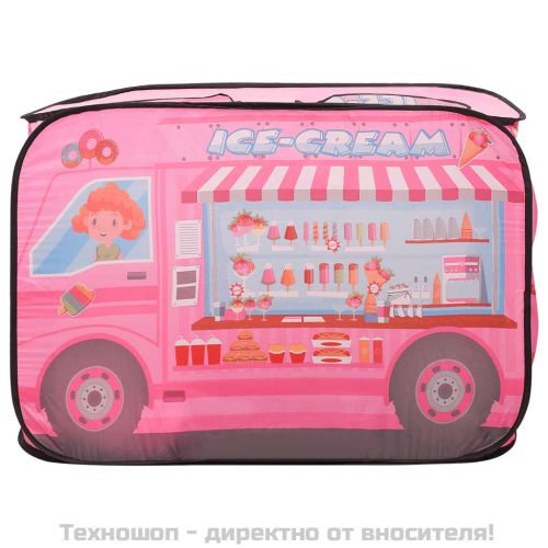 Детска палатка за игра с 250 топки розово 70x112x70 см