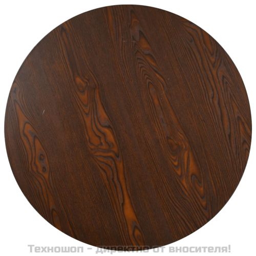 Бистро маса, тъмнокафява, 80 см, МДФ