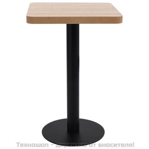 Бистро маса, светлокафява, 50x50 см, МДФ