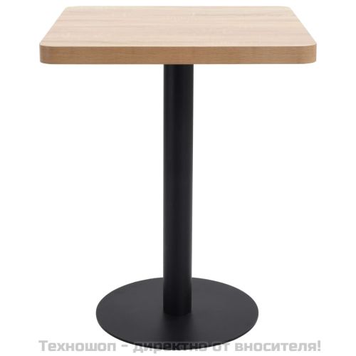 Бистро маса, светлокафява, 60x60 см, МДФ