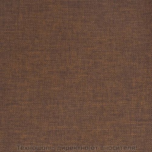 Бар табуретки, 2 бр, кафяви, текстил