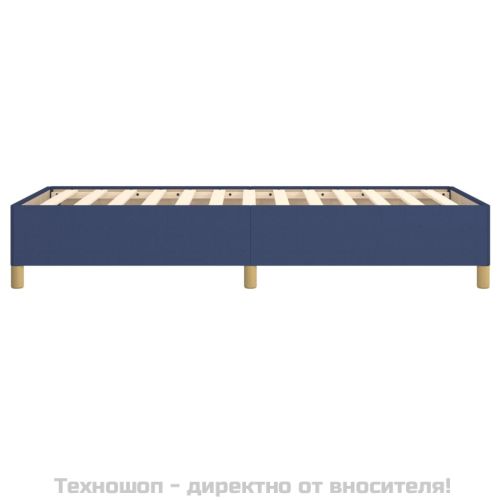 Рамка за легло без матрак, Синьо, 80x200 см, плат