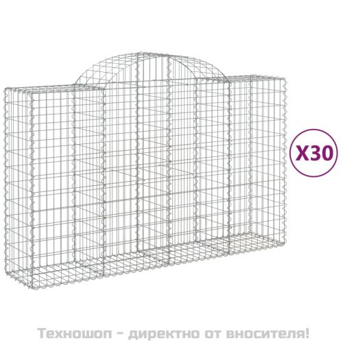 Габионни кошници арка 30 бр 200x50x120/140см поцинковано желязо