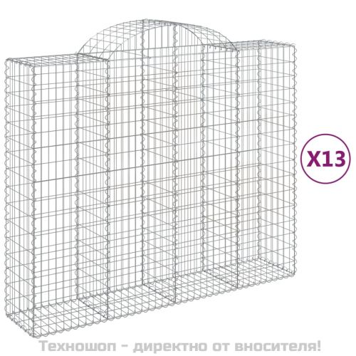 Габионни кошници арка 13 бр 200x50x160/180см поцинковано желязо