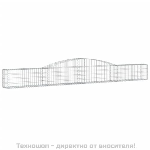 Габионни кошници арка 2 бр 400x30x40/60 см поцинковано желязо