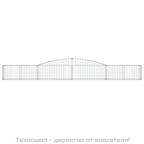 Габионни кошници арка 4 бр 400x30x40/60 см поцинковано желязо