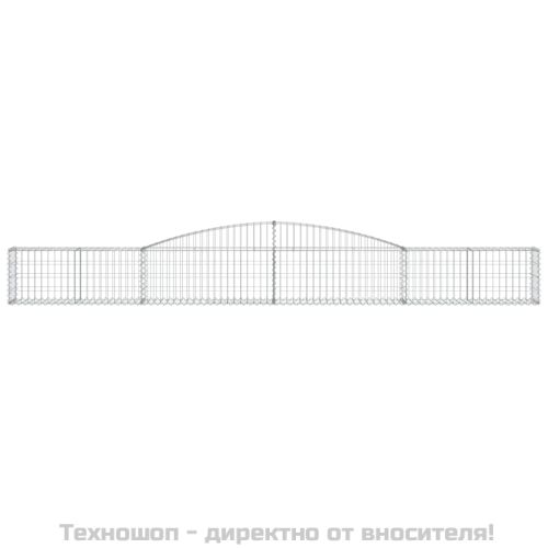 Габионни кошници арка 3 бр 400x30x40/60 см поцинковано желязо