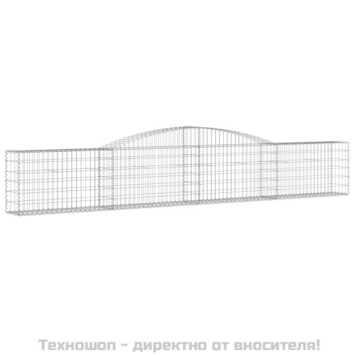 Габионни кошници арка 2 бр 400x30x60/80 см поцинковано желязо