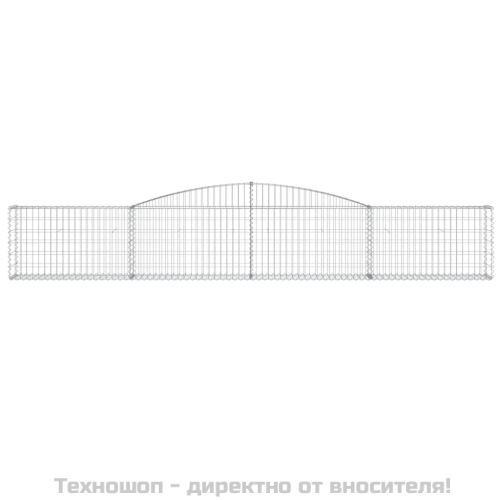 Габионни кошници арка 2 бр 400x30x60/80 см поцинковано желязо