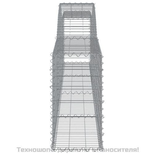 Габионни кошници арка 2 бр 400x30x60/80 см поцинковано желязо
