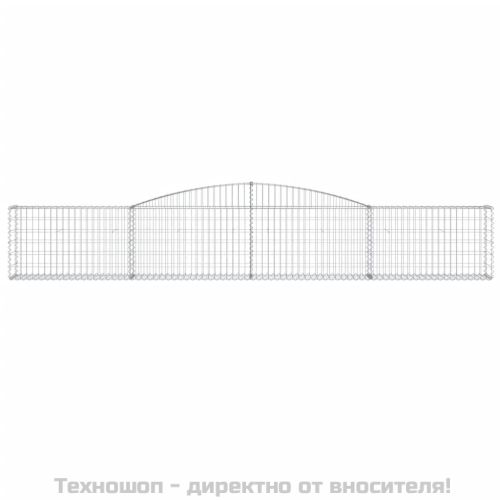 Габионни кошници арка 8 бр 400x30x60/80 см поцинковано желязо