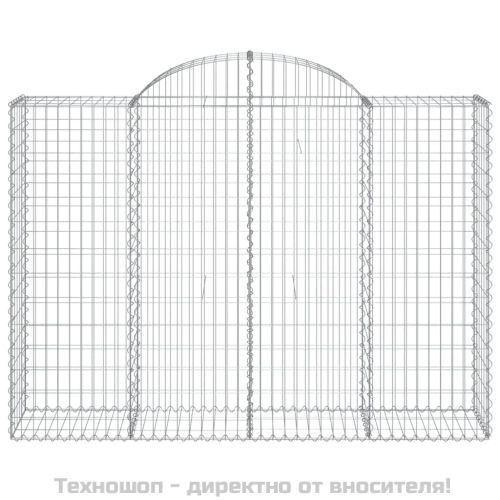 Габионни кошници арка 11 бр 200x50x140/160см поцинковано желязо