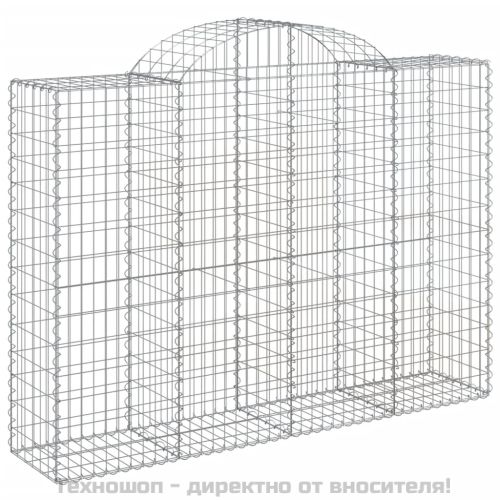 Габионни кошници арка 4 бр 200x50x140/160 см поцинковано желязо