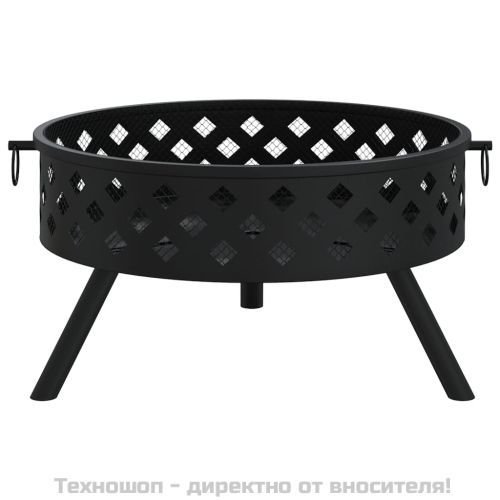 Преносимо огнище с ръжен, 58 см, XXL, стомана
