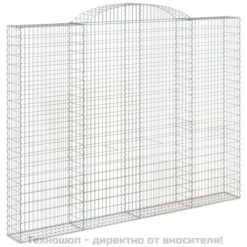 Дъговидна габионна кошница 300x30x220/240 см поцинковано желязо