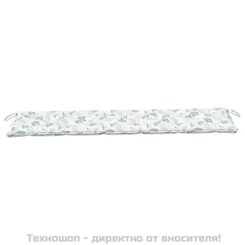 Възглавници за градински пейки 2 бр на листа Оксфорд плат