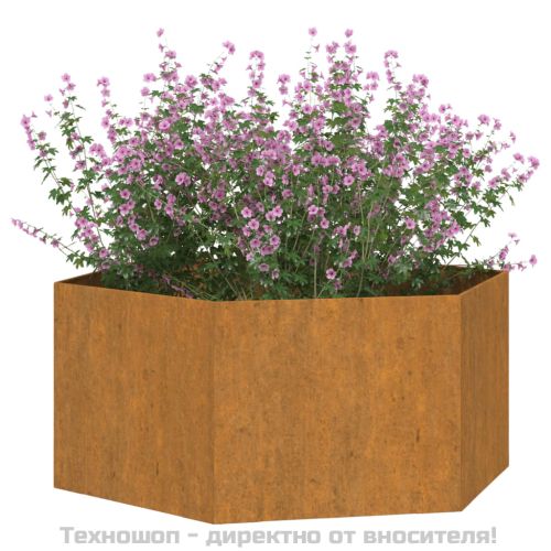 Кашпа, ръждиво, 90x90x45 см, кортенова стомана