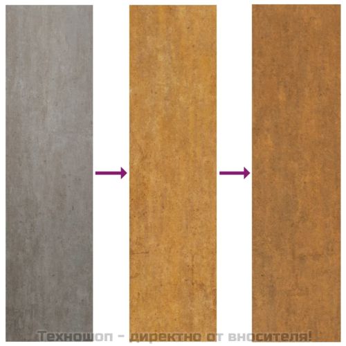 Кашпа, ръждиво, 90x90x45 см, кортенова стомана