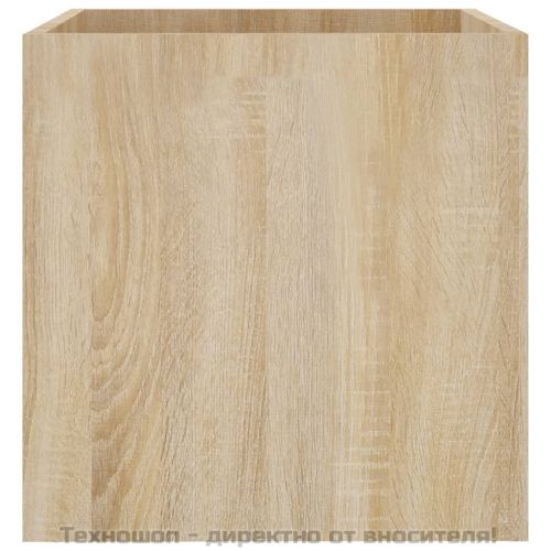 Плантерна кутия, дъб сонома, 40x40x40 см, инженерно дърво