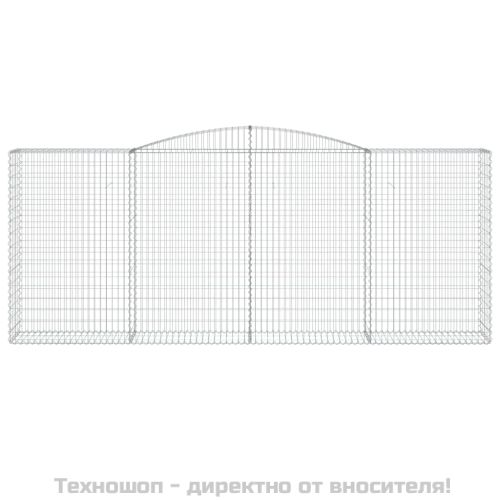 Дъговидна габионна кошница 400x50x160/180 см поцинковано желязо