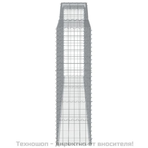 Дъговидна габионна кошница 400x50x160/180 см поцинковано желязо