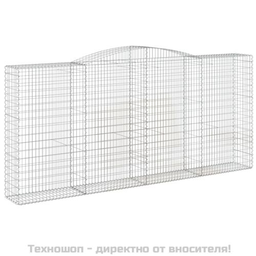 Дъговидна габионна кошница 400x50x180/200 см поцинковано желязо
