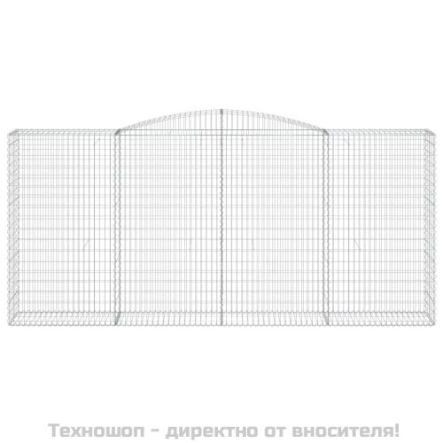 Дъговидна габионна кошница 400x50x180/200 см поцинковано желязо