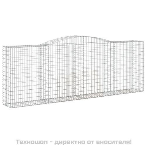Дъговидна габионна кошница 400x50x140/160 см поцинковано желязо