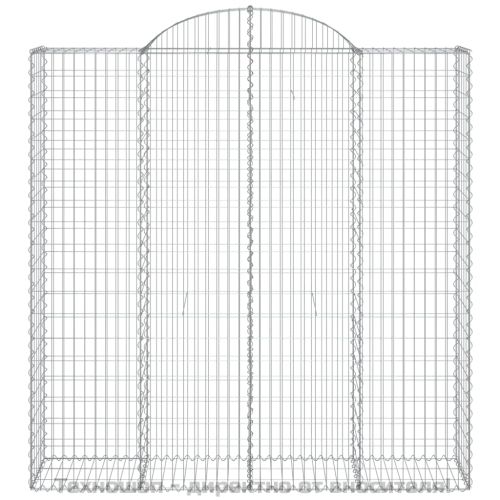 Дъговидна габионна кошница 200x50x200/220 см поцинковано желязо