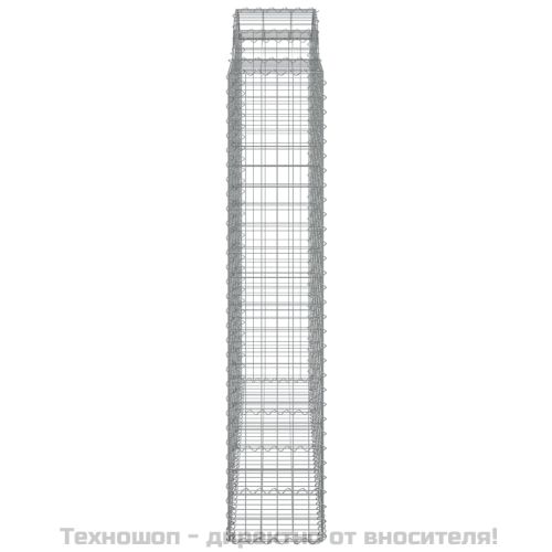 Дъговидна габионна кошница 200x50x200/220 см поцинковано желязо