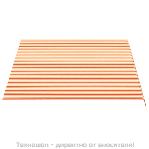 Резервно платнище за тенти, жълто и оранжево, 3,5х2,5 м