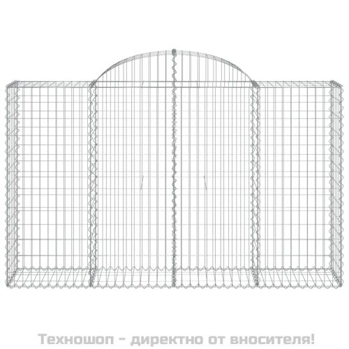 Габионни кошници арка 3 бр 200x50x120/140см поцинковано желязо