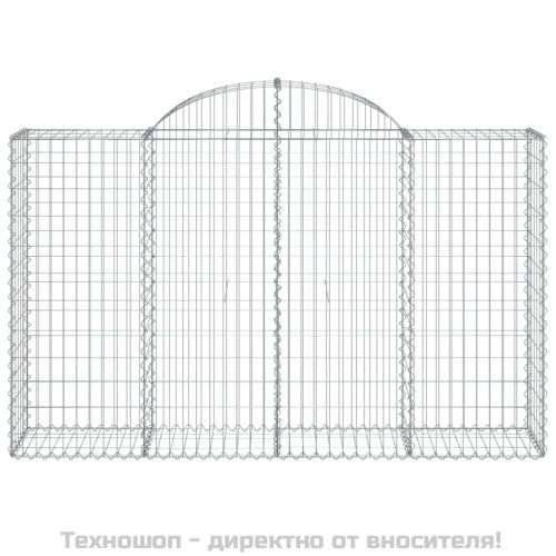 Габионни кошници арка 8 бр 200x50x120/140 см поцинковано желязо