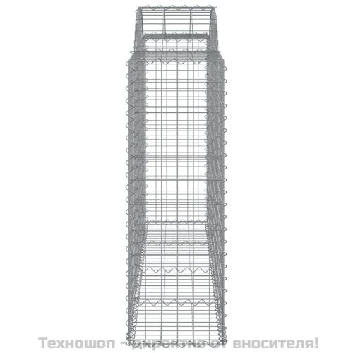 Габионни кошници арка 9 бр 200x50x120/140 см поцинковано желязо