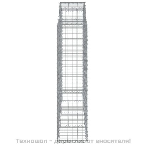 Габионни кошници арка 4 бр 200x50x160/180 см поцинковано желязо