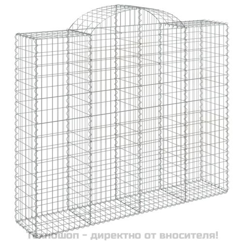 Габионни кошници арка 7 бр 200x50x160/180 см поцинковано желязо