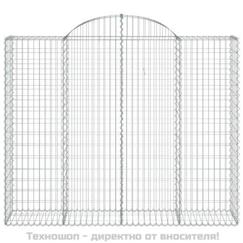 Габионни кошници арка 7 бр 200x50x160/180 см поцинковано желязо