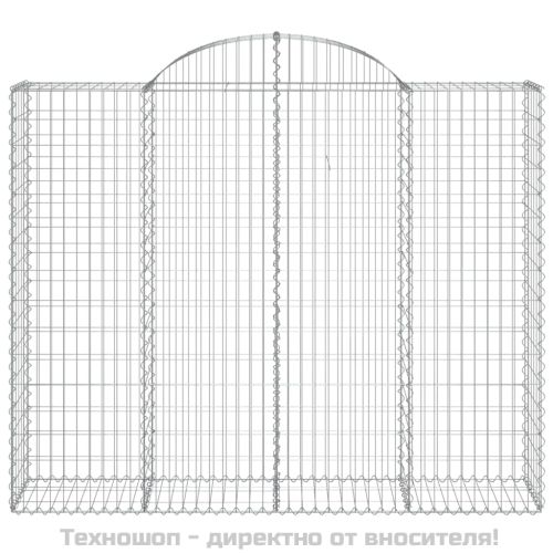 Габионни кошници арка 3 бр 200x50x160/180 см поцинковано желязо