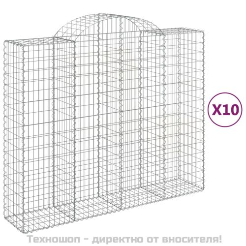 Габионни кошници арка 10 бр 200x50x160/180см поцинковано желязо
