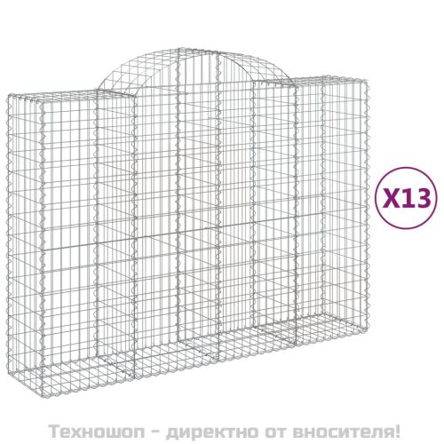 Габионни кошници арка 13 бр 200x50x140/160см поцинковано желязо