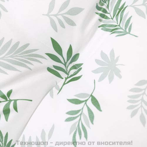 Възглавница за градинска пейка с листа 180x50x7 см оксфорд плат