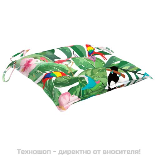 Възглавници за столове 4 бр многоцветни 50x50x7 см Оксфорд плат