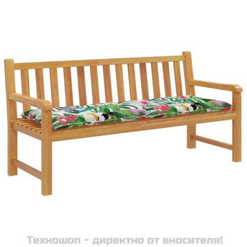 Възглавница за градинска пейка цветна 150x50x7 см оксфорд плат